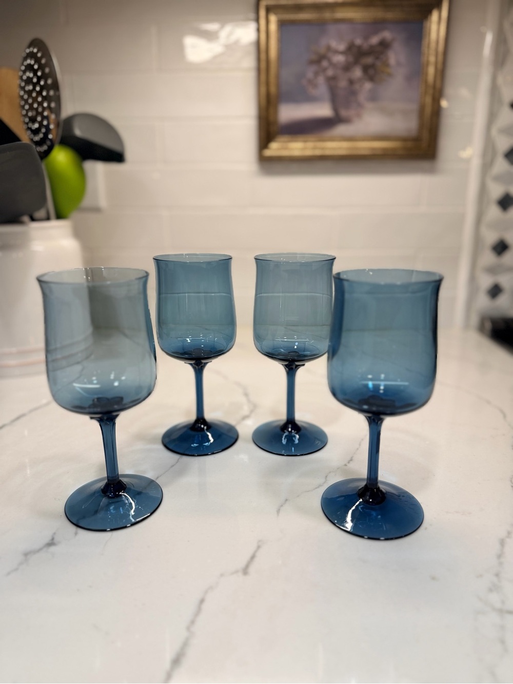 Lenox Blue Mist Wine Glasses - Set of 4